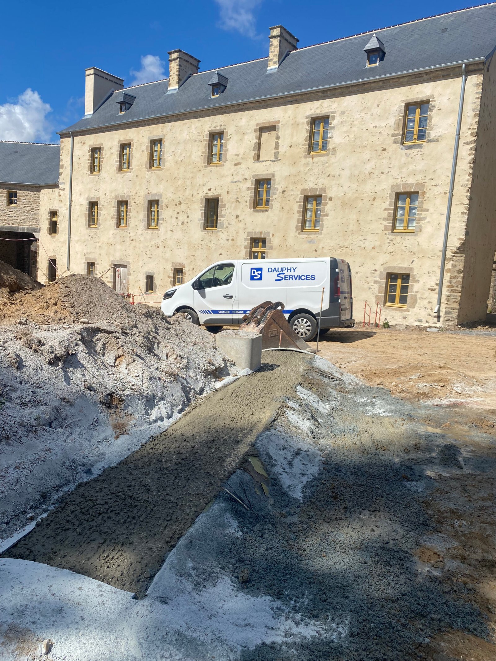Résultat d'une neutralisation de citerne à fioul réalisée par Dauphy Services
